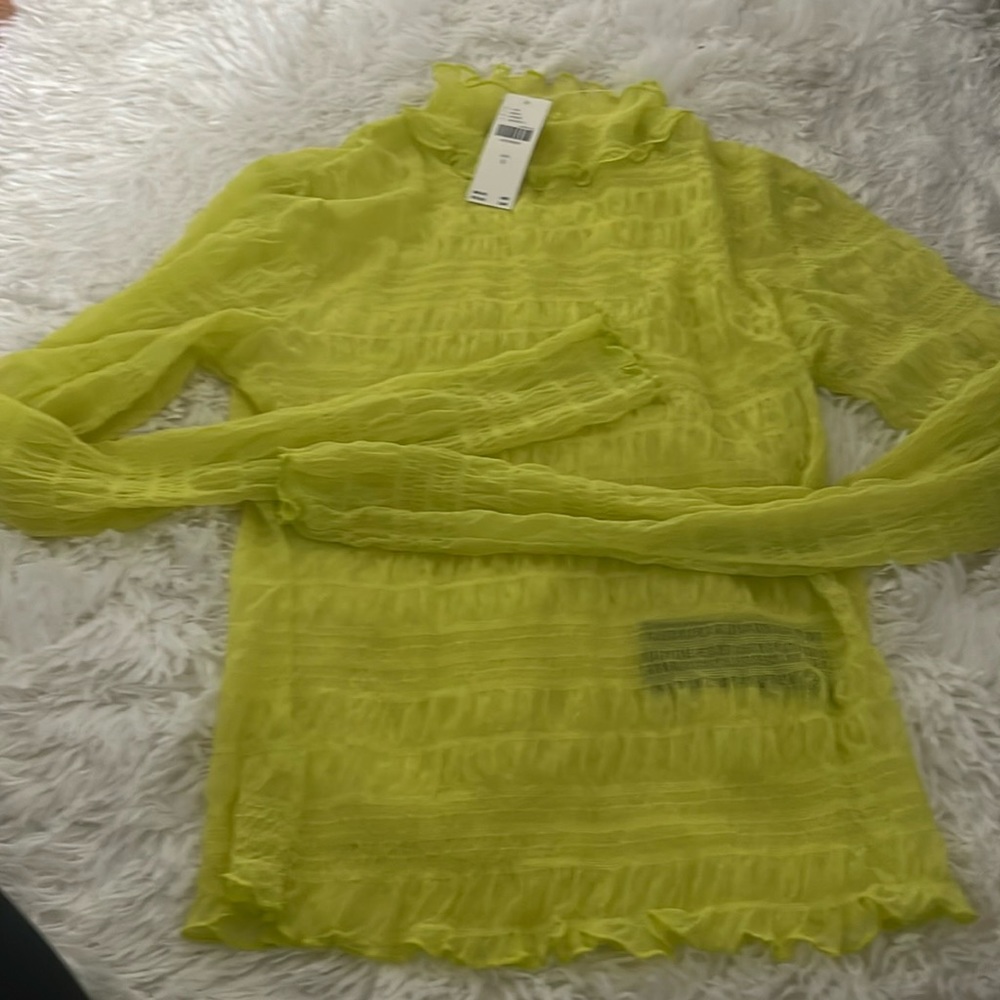 Pilcro sheer top